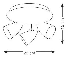 Markslöjd 106319 - Lampă spot CIRO 3xGU10/35W/230V