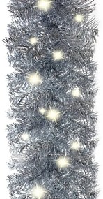 Ghirlanda de Craciun cu lumini LED, argintiu, 10 m 1, Argintiu, 10 m