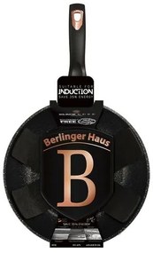 Tigaie Wok cu suprafața marmură Berlinger Haus Black Rose Collection, 30 cm