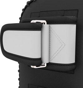 SPORTNOW Plastron pentru Muay Thai, Kickbox, Piele Sintetica, 0,4 kg, 38x20x18 cm, Negru/Rosu/Alb | Aosom Romania