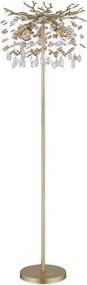 Globo 64138SG - Lampă de podea QUEENA 5xE14/40W/230V aurie