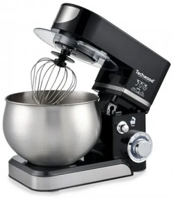 Mixer planetar Techwood TRO-1066, 1000W, 5L, bol inox, 6 viteze + pulse
