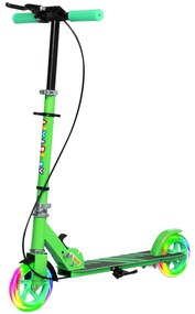 AIYAPLAY Trotinetă pentru copii, frâne duble, cadru metalic, suport pentru picior, pliabilă, 3-8 ani, Verde | Aosom Romania