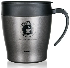 Banquet Cană termică de călătorie TAZZA 330 ml,antracit