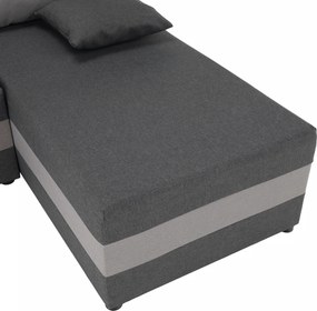 Set de canapea universal, gri/gri deschis, PAGI COLţ UNI