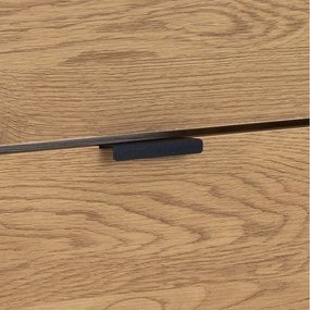 Pantofar în culoare naturală cu deschidere înclinată cu aspect de lemn de stejar Seaford – Actona