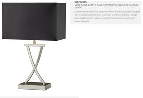 Veioza / Lampa de masa decorativa design modern CLUB EU7923SS SRT