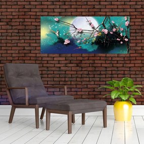 Tablou - Copac,grafic (120x50 cm)