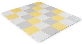 KINDERKRAFT - Puzzle din spumă LUNO 30 piese gri/galben