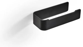 Suport pentru hârtie igienică negru de montat pe perete din metal Ume – Zone