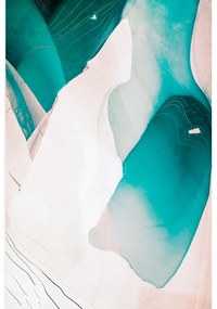 Tablou abstracția lagunei albastre