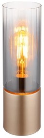 Veioza/Lampa de masa metal sticla fumurie ANNIKA