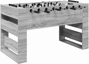 vidaXL Masă de Foosball Sonoma gri 146,5 x 74 x 85 cm Lemn compozit