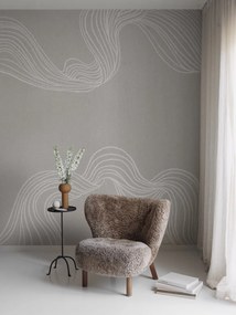 Fototapet, Stripes by Hand, Sand, Rebel Walls