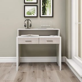 Masă de lucru 88x99 cm albă/bej