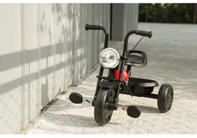 Tricicletă pentru copii QPlay TRIDURO negru/roșu