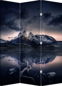 Paravan lacul - Munte (126x170 cm)