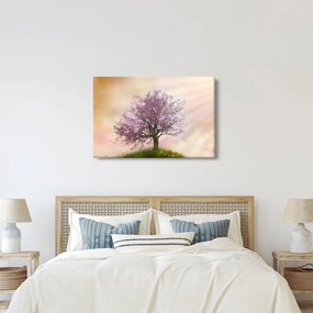 Tablou - Copacul înflorit în deal (90x60 cm)