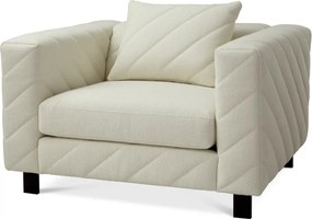 Fotoliu design LUX Avellino, Reve cream