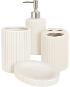 Set baie Stripes, 4 buc, alb