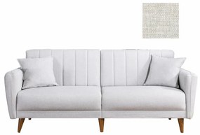 Canapea Extensibilă cu 3 Locuri Aqua, Crem