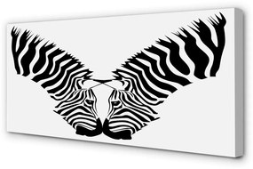 Tablouri canvas zebră oglindă