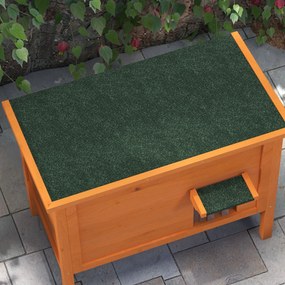 PawHut Casa pentru pisici de exterior Casa pentru pisici, rezistentă la intemperii, 1 fereastră, 1 intrare, 85 x 50 x 68,5 cm, Portocaliu+Verde | Aosom Romania