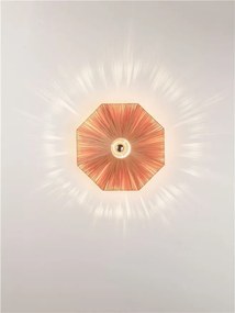 Aplica de perete cu design texturat ELVIO caramiziu 45cm