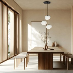 Lustră alb-negru ø 42 cm Stones – Candellux Lighting