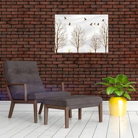 Tablou - Cerb lângă râu (70x50 cm)