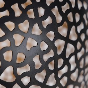 Lampă suspendată orientală neagră cu auriu 45 cm - Radiante