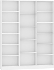 HOMCOM Bibliotecă cu Polițe Reglabile și Sistem Anti-Răsturnare din PAL, 149 x 23,6 x 188 cm, Albă | Aosom Romania