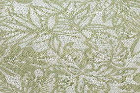 Covor SISAL SION frunze, tropical 22128 țesute plate ecru / verde