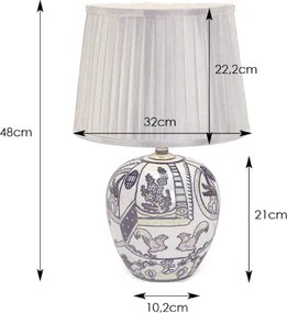 Markslöjd 105000 - Lampă de masă GÖTEBORG 1xE27/60W/230V