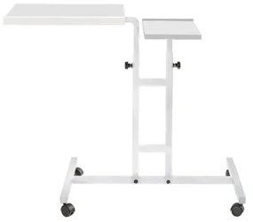 Măsuță ajustabilă GLEN 87x67 cm albă