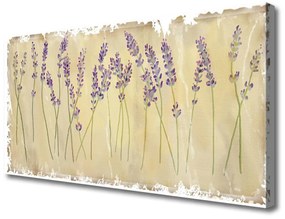 Tablou pe panza canvas Flori Floral violet