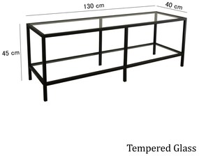 Masă TV Sibade 1 (negru mat) . 1095505