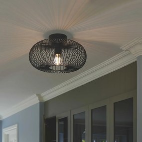 Aplica de perete/tavan design industrial Beroni negru