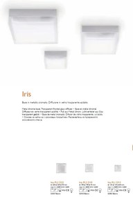 Plafonier crom 22x22cm Iris Pl2 Big D22 52427