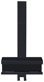 Raft pentru baie negru de agățat din oțel inoxidabil Bribano – Wenko