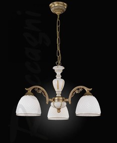 Candelabru din alama cu 3 brate design italian 8606