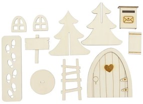 Crăciun Winter Woodland Set de decorațiuni din lemn Winter Woodland