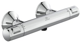 Baterie dus cu termostat T25, crom Crom lucios