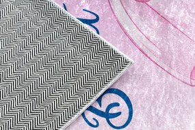 BAMBINO 42830 covor lavabil Balerina pentru copii anti-alunecare - roz