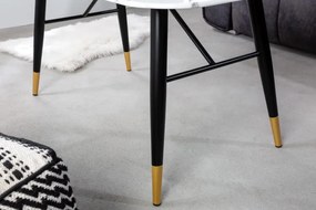 Neînvins Masa conferinta Paris 110 cm aspect alb marmura