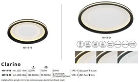 Plafoniera LED design modern Clarino 30cm