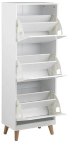 Pantofar cu 3 sertare CARLY alb