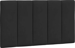vidaXL Pernă tăblie de pat, Hanko, negru, 90 cm, catifea