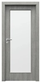 Usa Interior din MDF Porta Nova Model 2.2 (Culoare: Alb, Toc: Reglabil 10 cm, Maner: Patrat argintiu crom, Dimensiune: 60 cm)