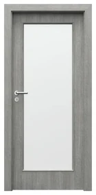 Usa Interior din MDF Porta Nova Model 2.2 (Culoare: Wenge, Toc: Reglabil 10 cm, Maner: Patrat negru inchidere magnetica, Dimensiune: 60 cm)